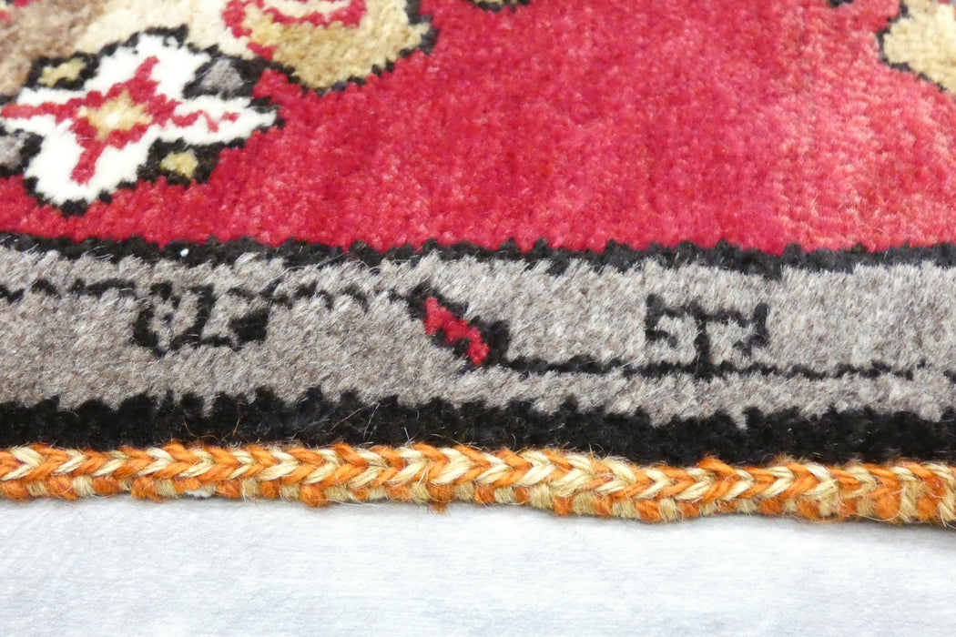 Vintage Turkish Anatolian Tribal Rug  Size: 83 x 42cm- Rugs Direct 