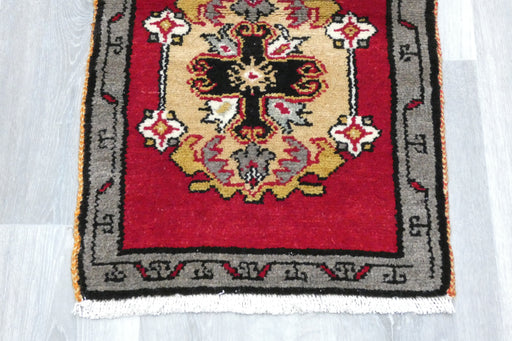 Vintage Turkish Anatolian Tribal Rug  Size: 88 x 44cm-Rugs Direct