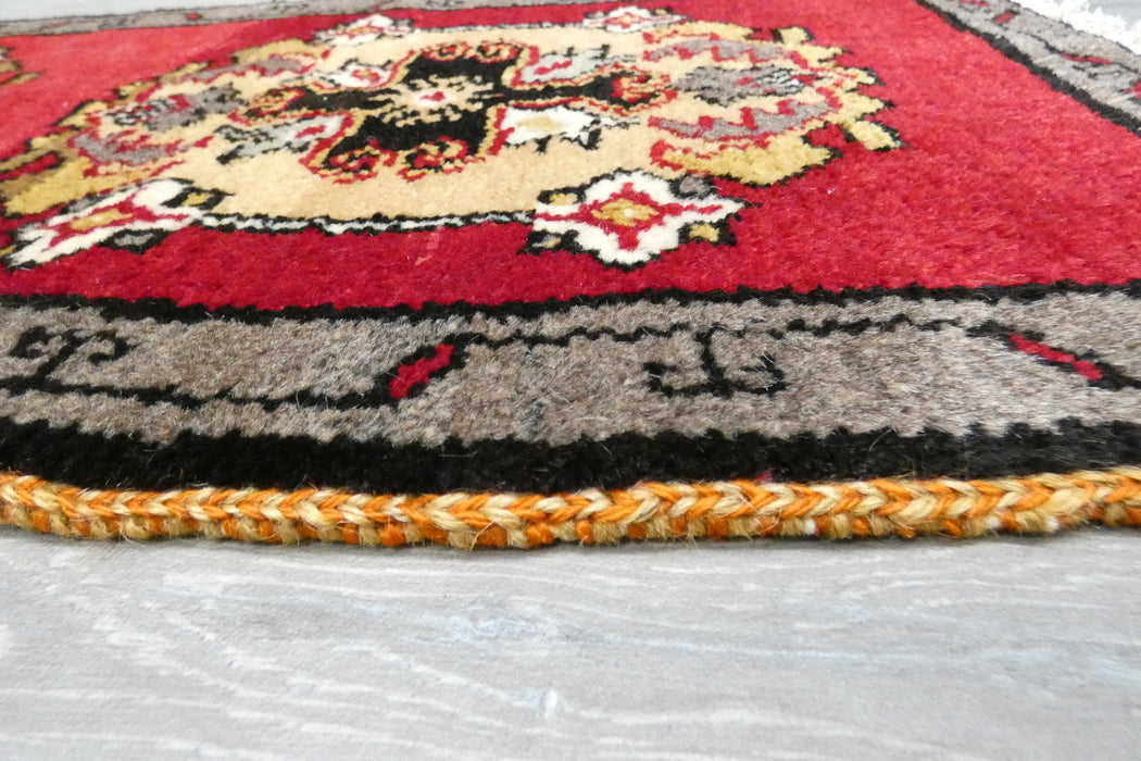 Vintage Turkish Anatolian Tribal Rug  Size: 88 x 44cm-Rugs Direct