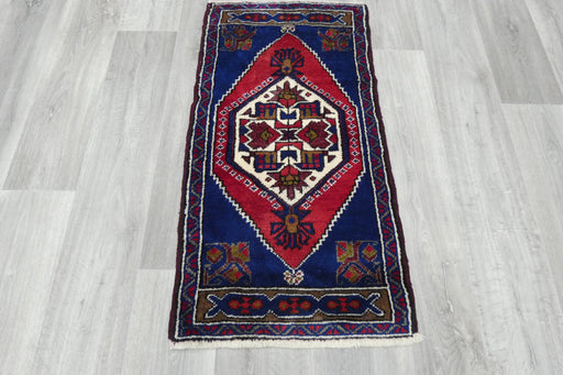 Vintage Turkish Anatolian Tribal Rug  Size: 107 x 57cm- Rugs Direct