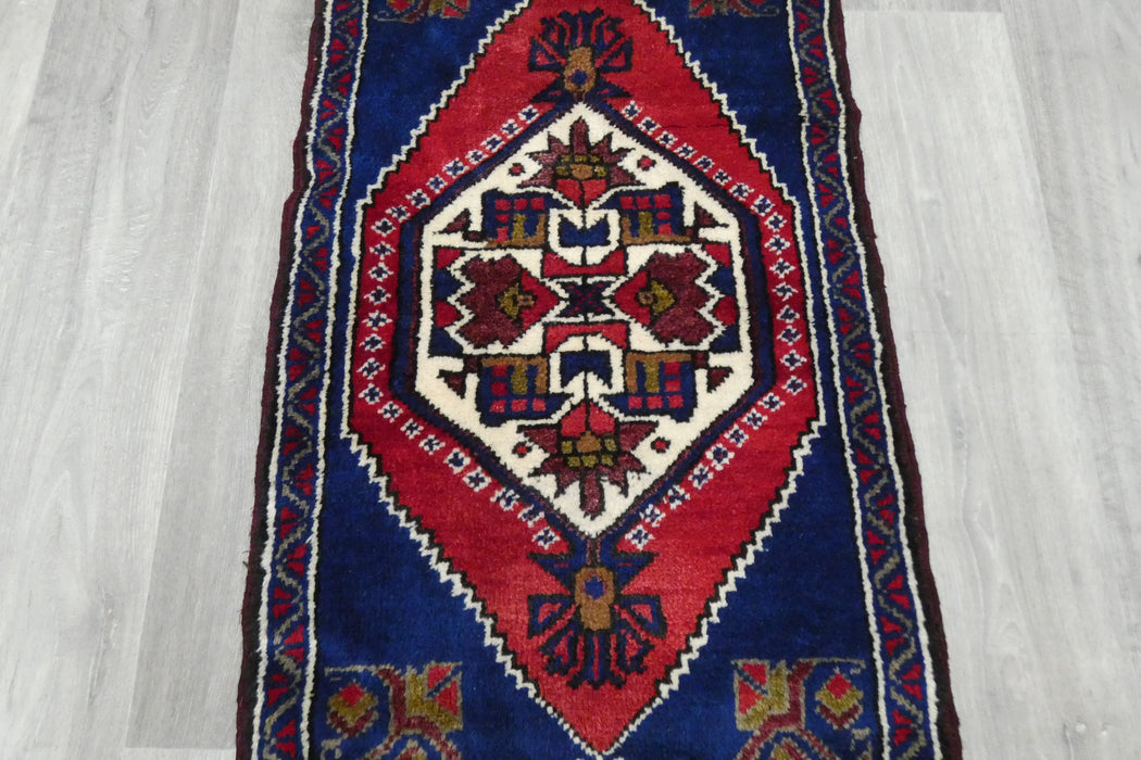 Vintage Turkish Anatolian Tribal Rug  Size: 107 x 57cm- Rugs Direct