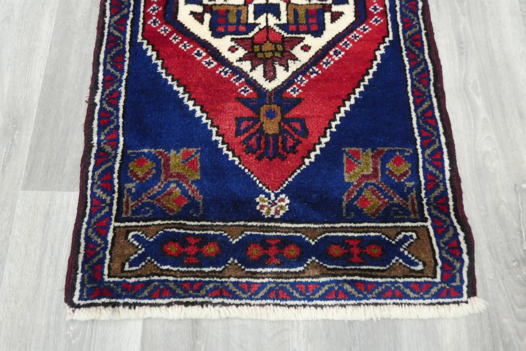 Vintage Turkish Anatolian Tribal Rug  Size: 107 x 57cm- Rugs Direct