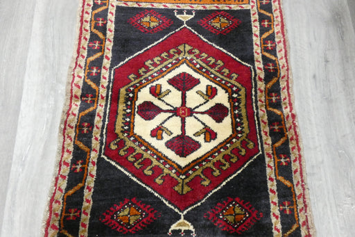 Vintage Turkish Anatolian Tribal Rug  Size: 96 x 55cm- Rugs Direct 