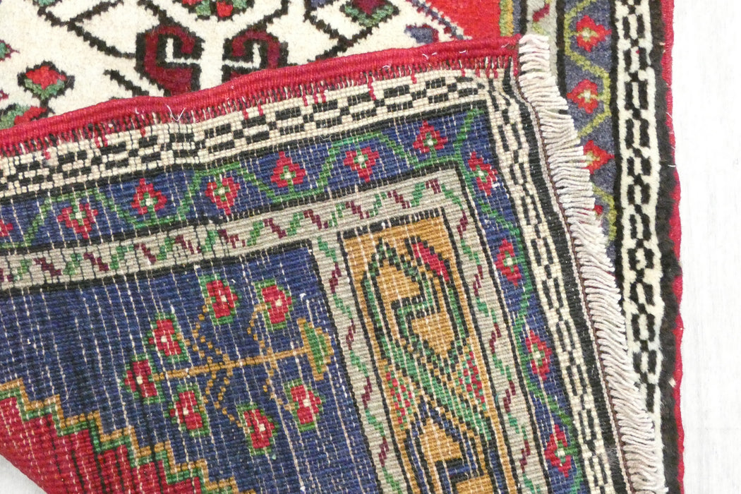 Vintage Turkish Anatolian Tribal Rug  Size: 98 x 56cm- Rugs Direct 