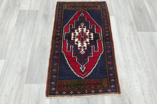 Vintage Turkish Anatolian Tribal Rug  Size: 100 x 57cm- Rugs Direct 