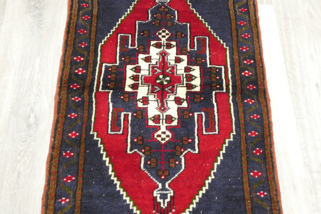 Vintage Turkish Anatolian Tribal Rug  Size: 100 x 57cm- Rugs Direct 