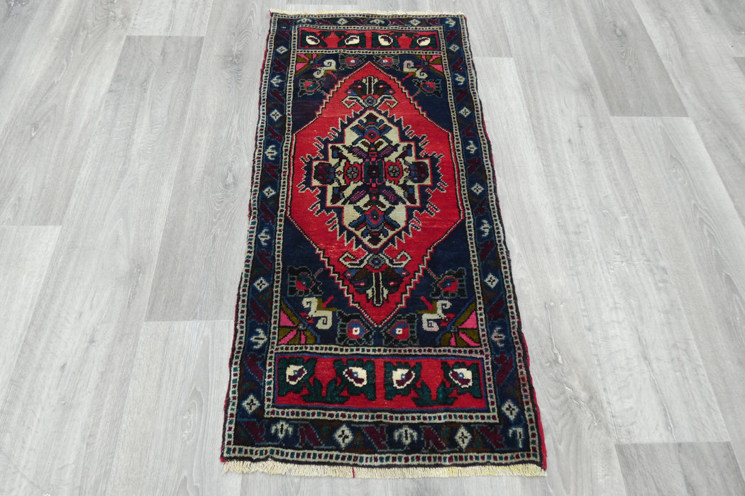 Vintage Turkish Anatolian Tribal Rug  Size: 112 x 53cm- Rugs Direct 