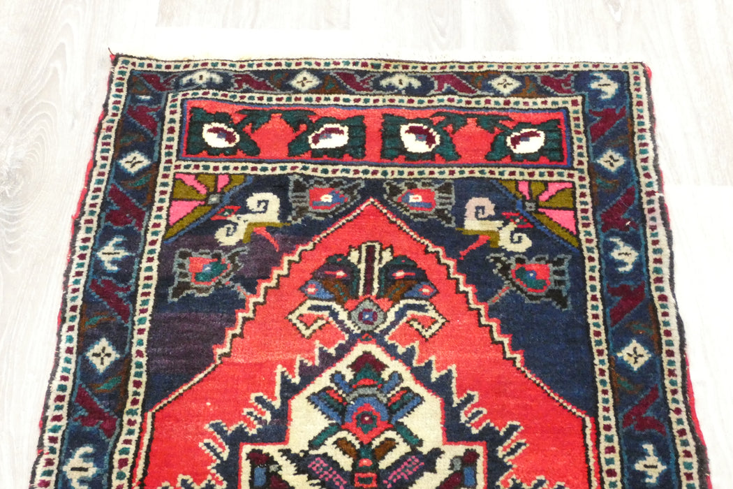 Vintage Turkish Anatolian Tribal Rug  Size: 112 x 53cm- Rugs Direct 