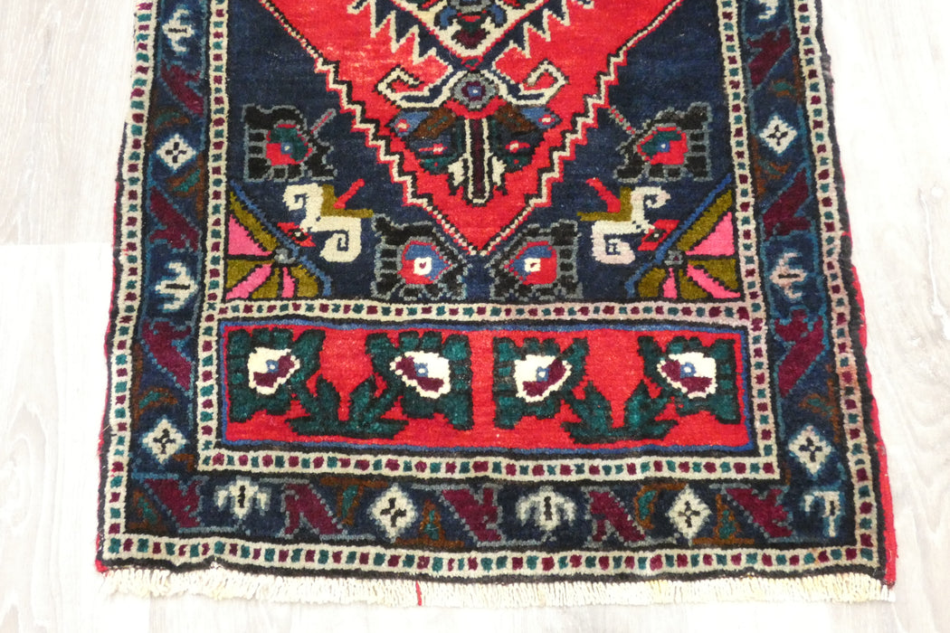 Vintage Turkish Anatolian Tribal Rug  Size: 112 x 53cm- Rugs Direct 