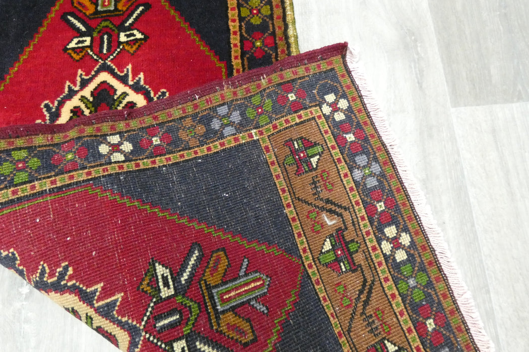 Vintage Turkish Anatolian Tribal Rug  Size: 105 x 50cm- Rugs Direct 