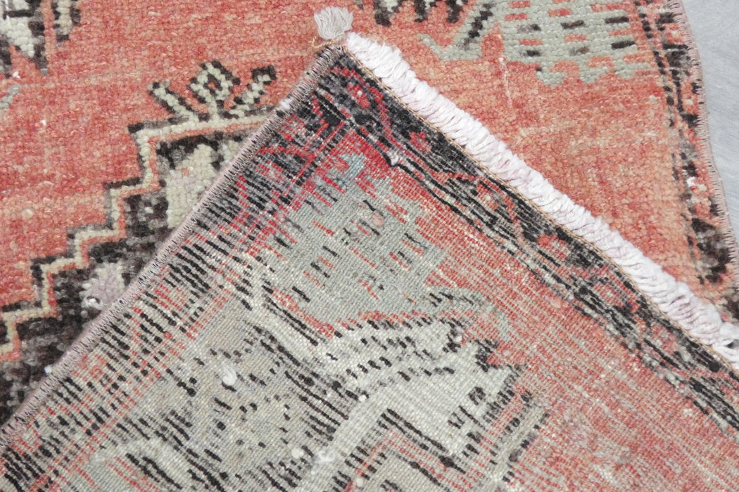 Vintage Hand Knotted Anatolian Turkish Rug Size: 90 x 47cm- Rugs Direct 