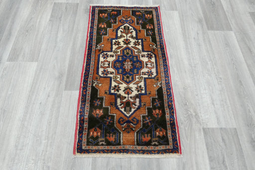 Vintage Turkish Anatolian Tribal Rug  Size: 110 x 57cm- Rugs Direct 