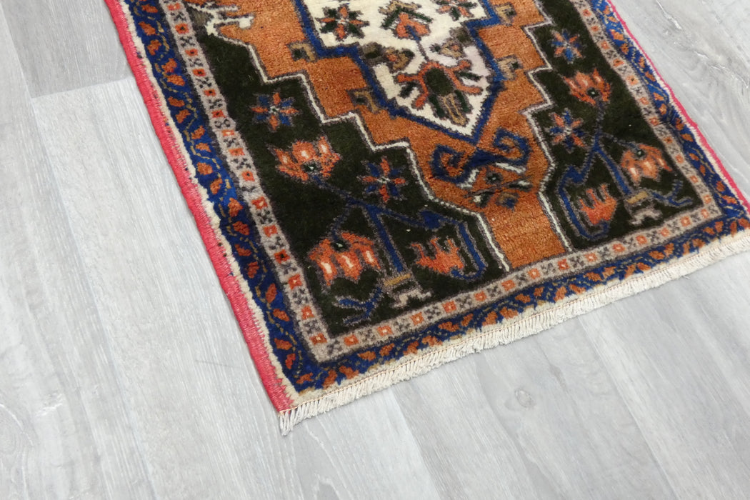 Vintage Turkish Anatolian Tribal Rug  Size: 110 x 57cm- Rugs Direct 