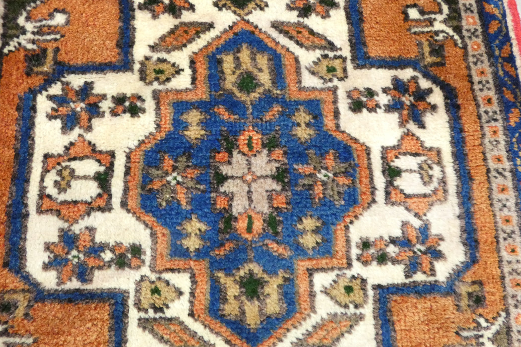 Vintage Turkish Anatolian Tribal Rug  Size: 110 x 57cm- Rugs Direct 