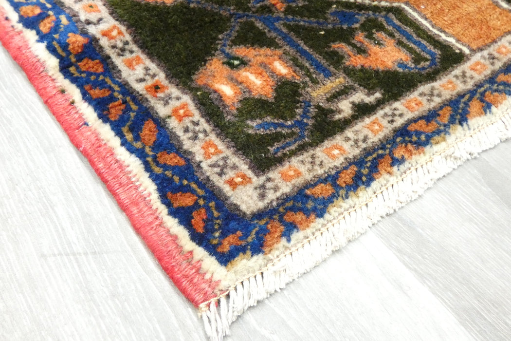 Vintage Turkish Anatolian Tribal Rug  Size: 110 x 57cm- Rugs Direct 
