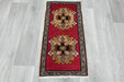 Vintage Turkish Anatolian Tribal Rug  Size: 88 x 43cm- Rugs Direct 