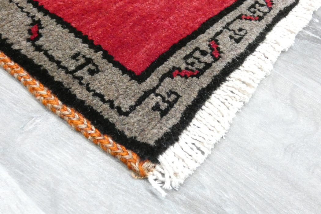 Vintage Turkish Anatolian Tribal Rug  Size: 88 x 43cm- Rugs Direct 