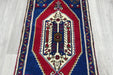 Vintage Turkish Anatolian Tribal Rug  Size: 130 x 62cm- Rugs direct 