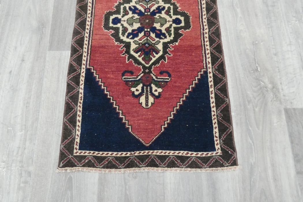 Vintage Turkish Anatolian Tribal Rug  Size: 106 x 54cm- Rugs Direct 