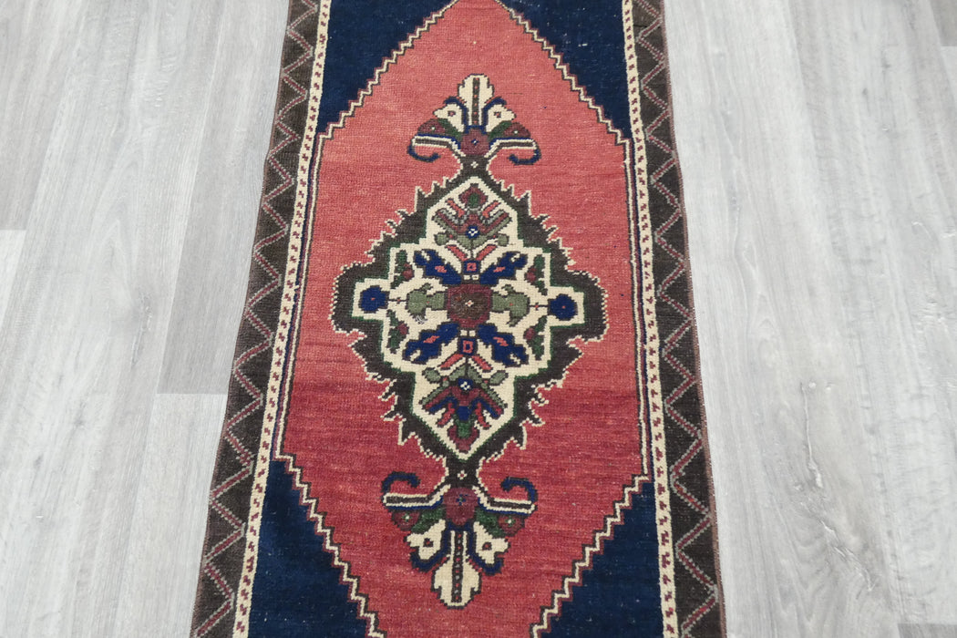 Vintage Turkish Anatolian Tribal Rug  Size: 106 x 54cm- Rugs Direct 