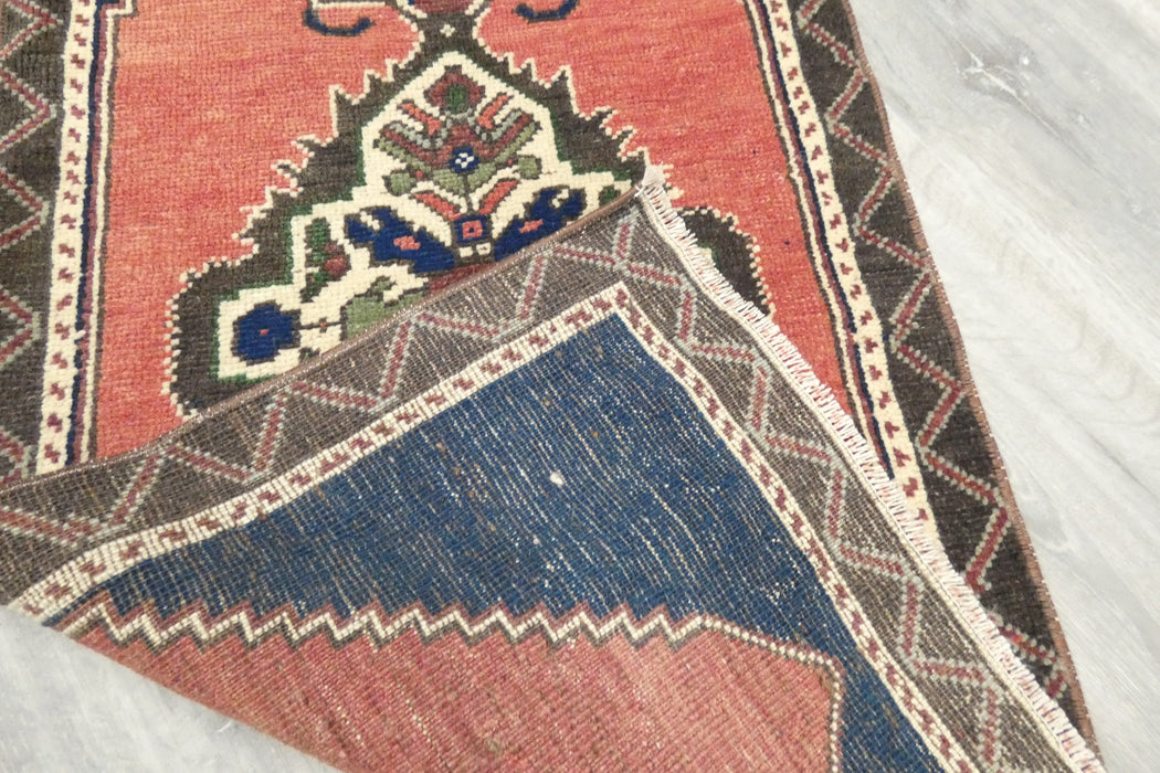 Vintage Turkish Anatolian Tribal Rug  Size: 106 x 54cm- Rugs Direct 