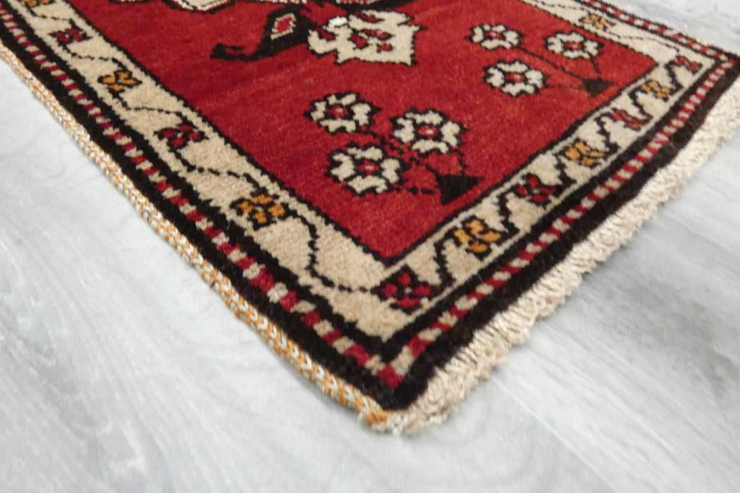 Vintage Turkish Anatolian Tribal Rug  Size: 100 x 43cm- Rugs Direct 