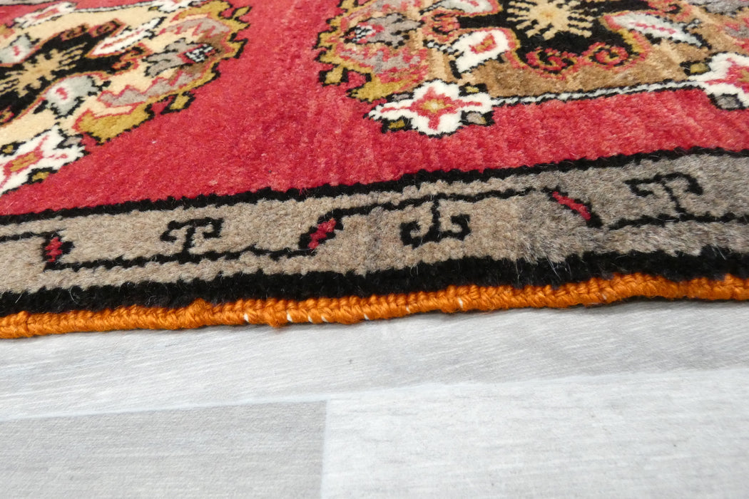 Vintage Turkish Anatolian Tribal Rug  Size: 75 x 42cm- Rugs Direct 