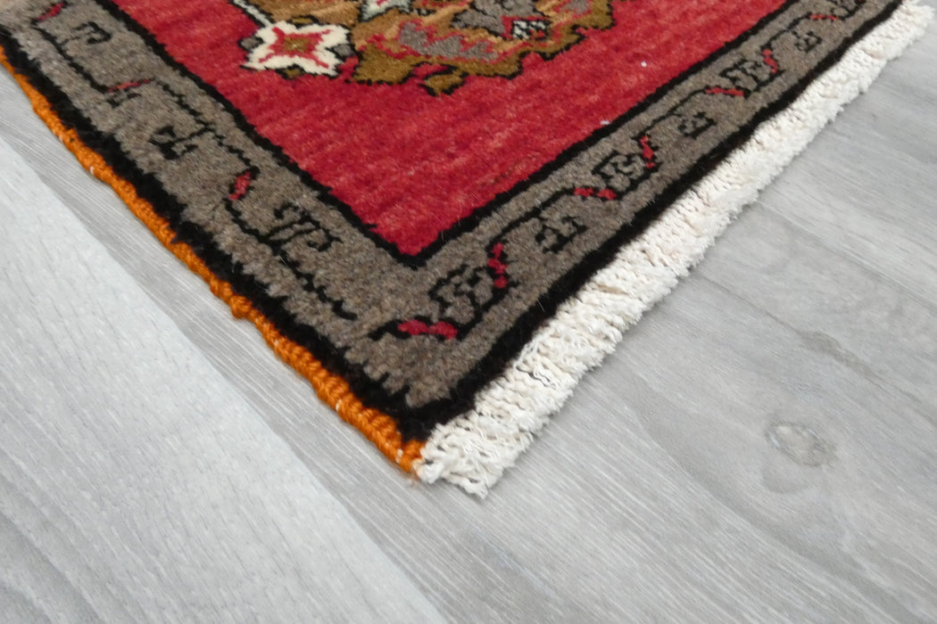 Vintage Turkish Anatolian Tribal Rug  Size: 75 x 42cm- Rugs Direct 