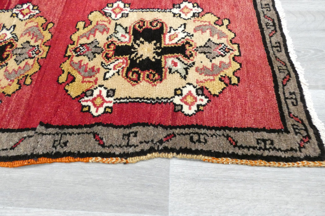 Vintage Turkish Anatolian Tribal Rug  Size: 87 x 44cm- Rugs Direct 