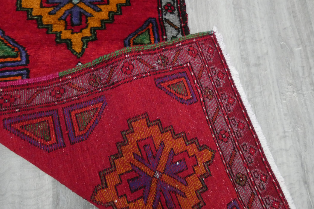 Vintage Turkish Anatolian Tribal Rug  Size: 105 x 50cm- Rugs Direct 