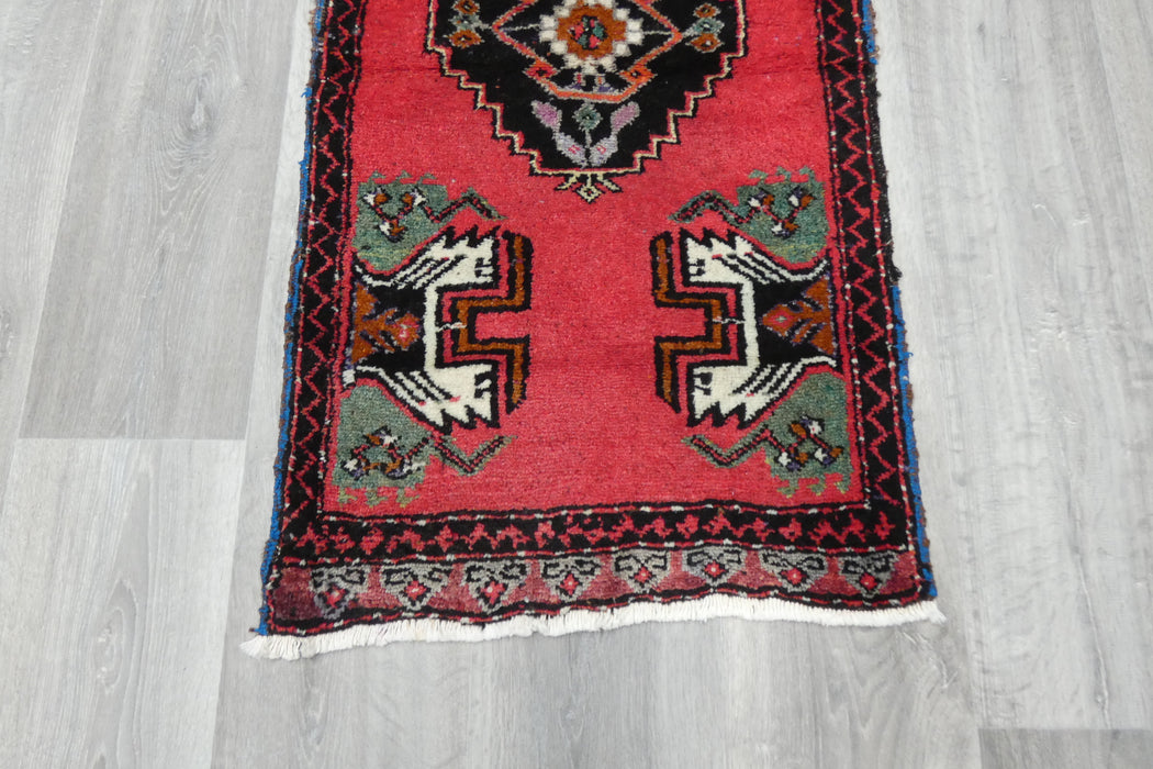 Vintage Turkish Anatolian Tribal Rug  Size: 105 x 55cm- Rugs Direct 