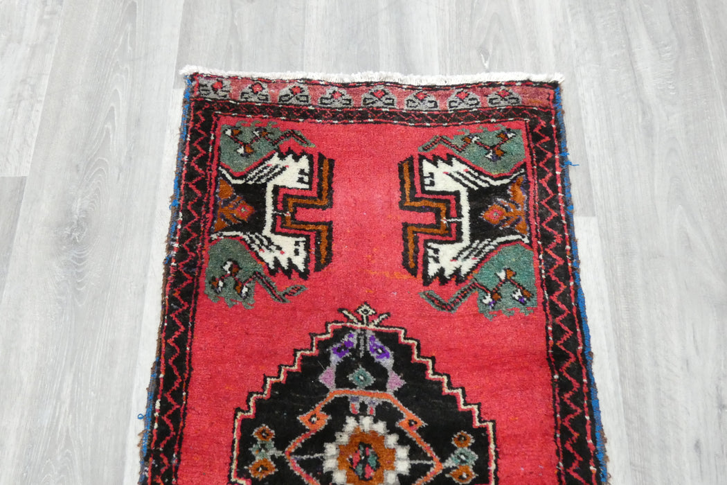 Vintage Turkish Anatolian Tribal Rug  Size: 105 x 55cm- Rugs Direct 