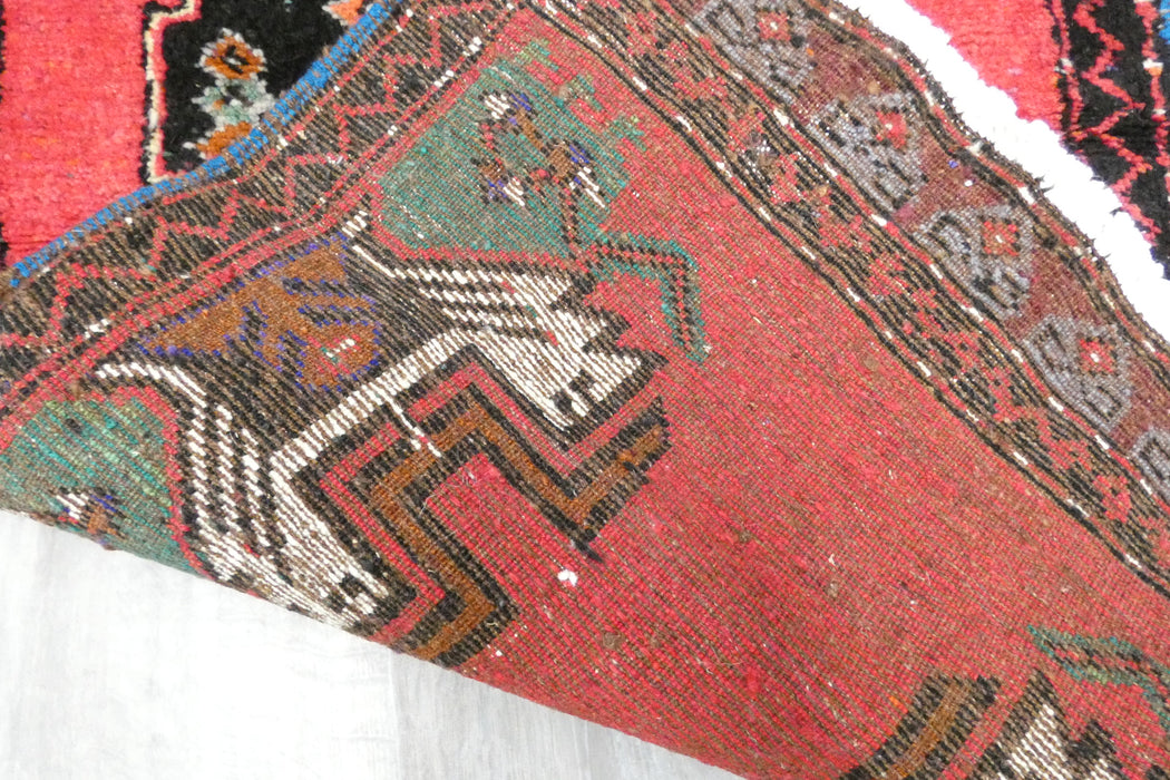 Vintage Turkish Anatolian Tribal Rug  Size: 105 x 55cm- Rugs Direct 