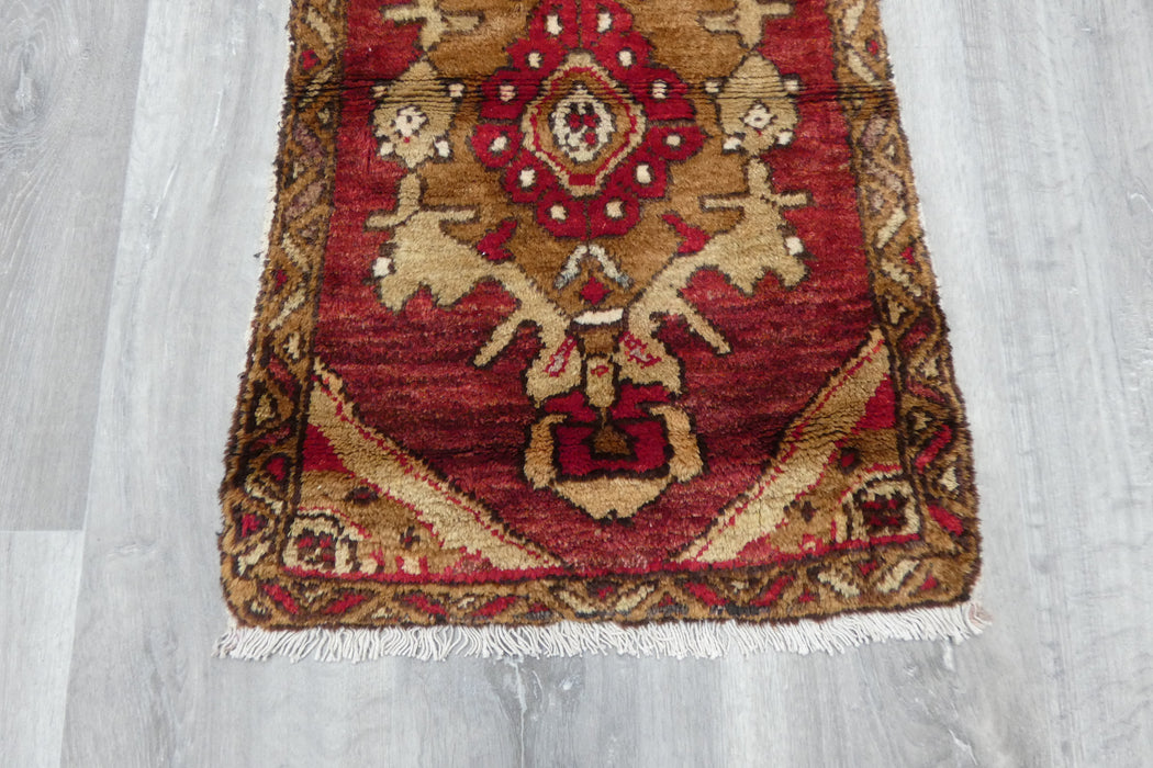 Vintage Turkish Anatolian Tribal Rug  Size: 80 x 45cm- Rugs Direct
