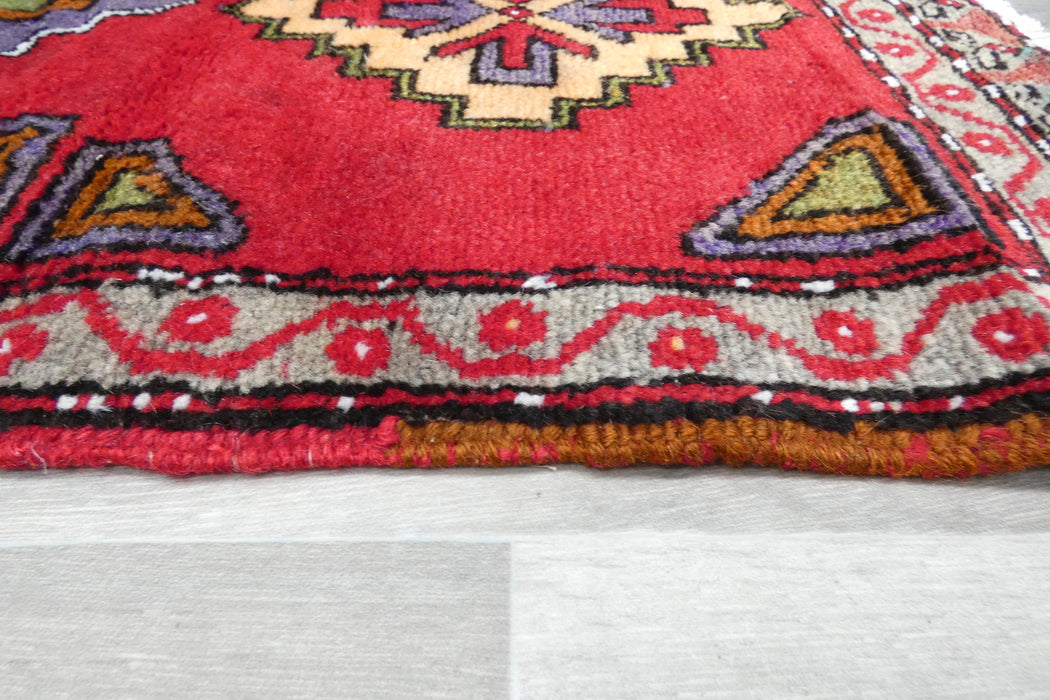 Vintage Turkish Anatolian Tribal Rug  Size: 100 x 50cm- Rugs Direct 
