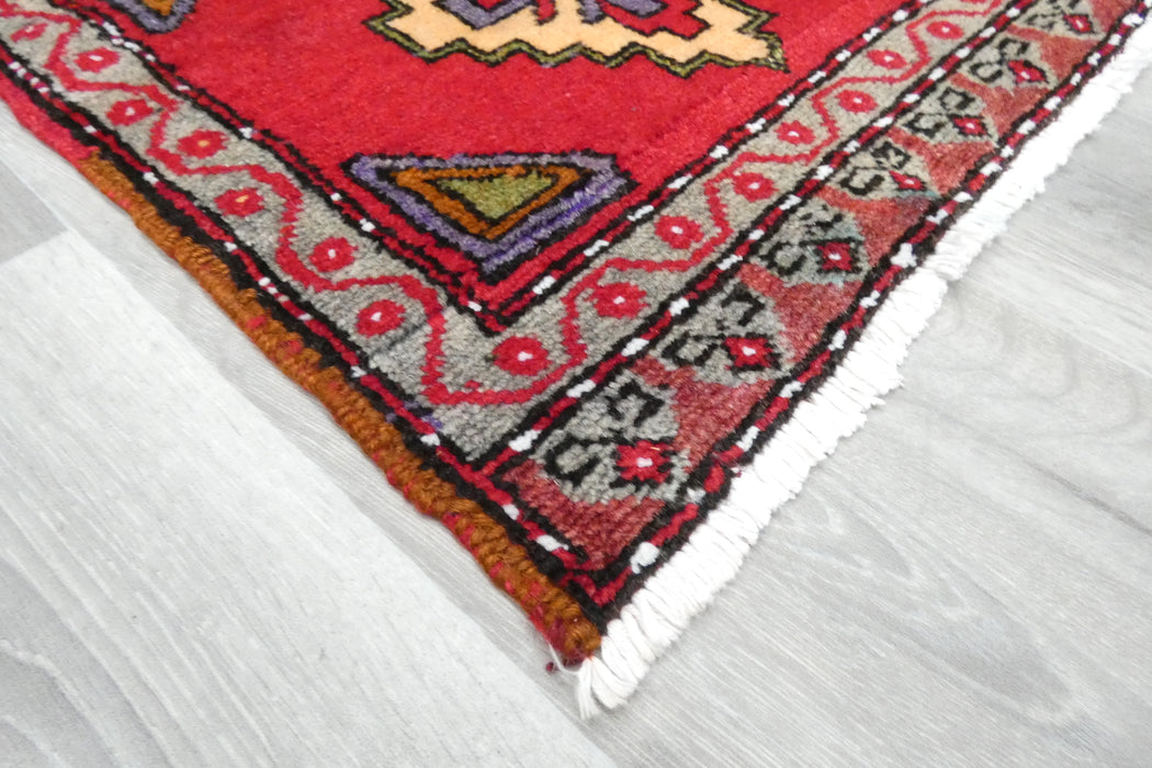 Vintage Turkish Anatolian Tribal Rug  Size: 100 x 50cm- Rugs Direct 