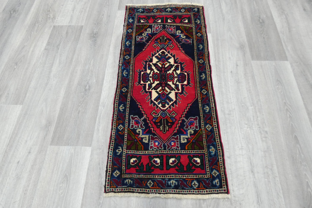 Vintage Turkish Anatolian Tribal Rug  Size: 115 x 50cm- Rugs Direct 