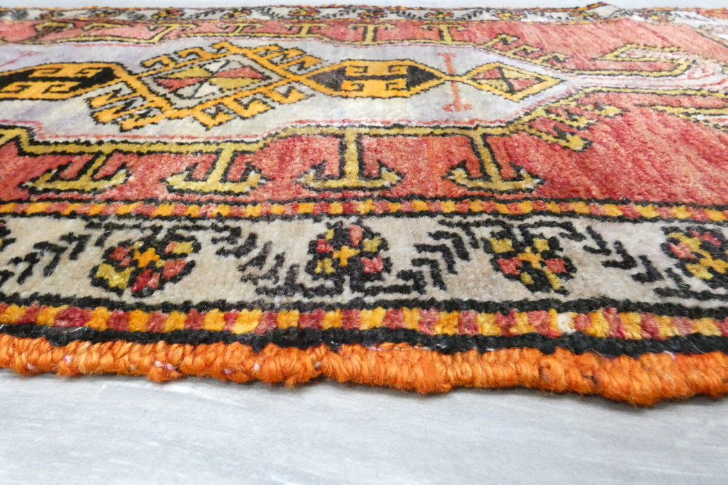 Vintage Turkish Anatolian Tribal Rug  Size: 104 x 52cm- Rugs Direct 