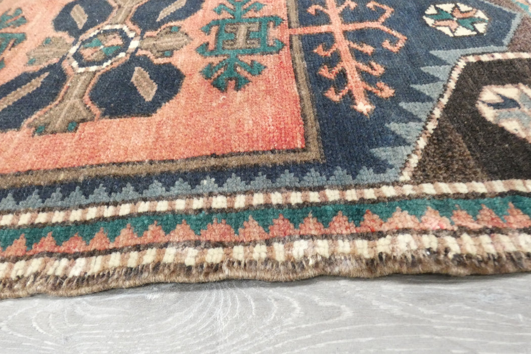 Vintage Hand Knotted Anatolian Turkish Rug Size: 90 x 52cm- Rugs Direct 