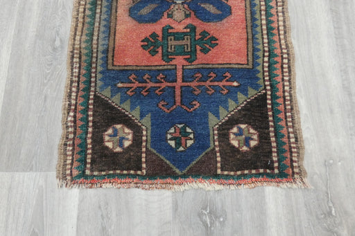Vintage Hand Knotted Anatolian Turkish Rug Size: 94 x 54cm- Rugs Direct 