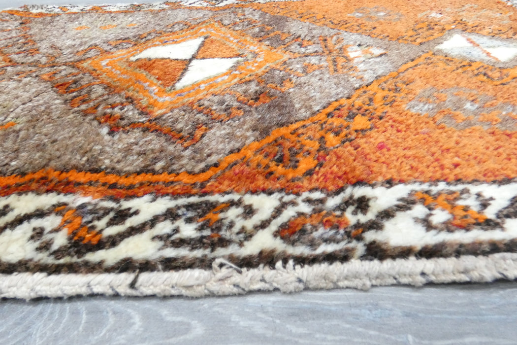 Vintage Hand Knotted Anatolian Turkish Rug Size: 130 x 54cm- Rugs Direct 