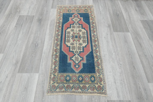Vintage Hand Knotted Anatolian Turkish Rug Size: 117 x 52cm- Rugs Direct 