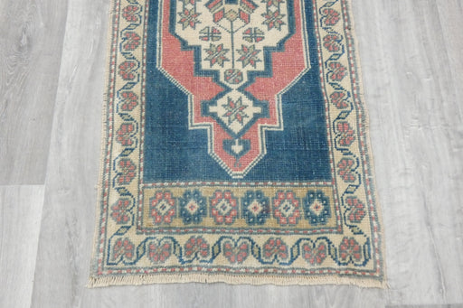 Vintage Hand Knotted Anatolian Turkish Rug Size: 117 x 52cm- Rugs Direct 