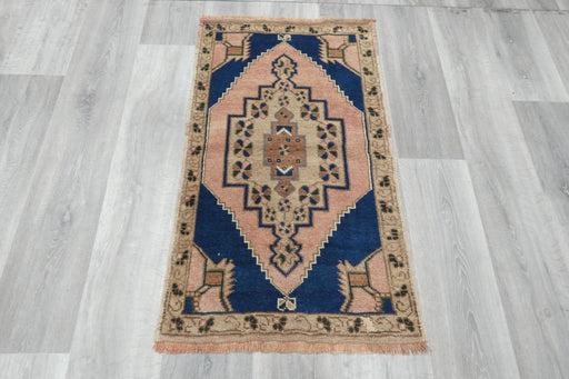 Vintage Hand Knotted Anatolian Turkish Rug Size: 101 x 60cm- Rugs Direct 