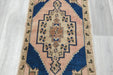 Vintage Hand Knotted Anatolian Turkish Rug Size: 101 x 60cm- Rugs Direct 