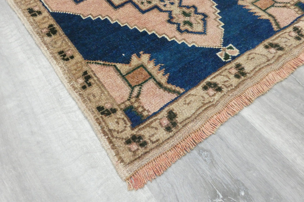 Vintage Hand Knotted Anatolian Turkish Rug Size: 101 x 60cm- Rugs Direct 