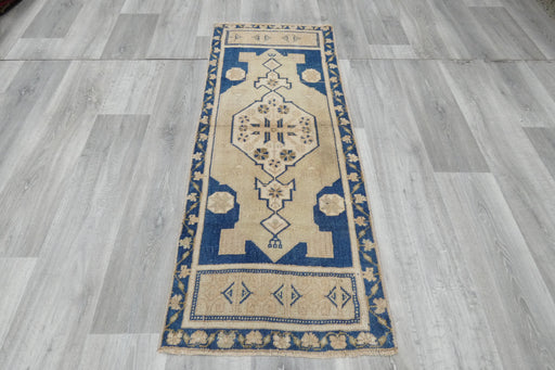 Vintage Hand Knotted Anatolian Turkish Rug Size: 145 x 58cm- Rugs Direct 