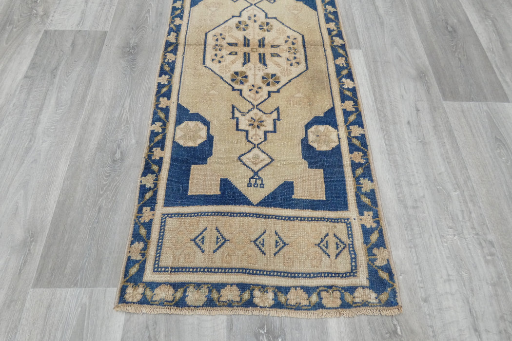 Vintage Hand Knotted Anatolian Turkish Rug Size: 145 x 58cm- Rugs Direct 