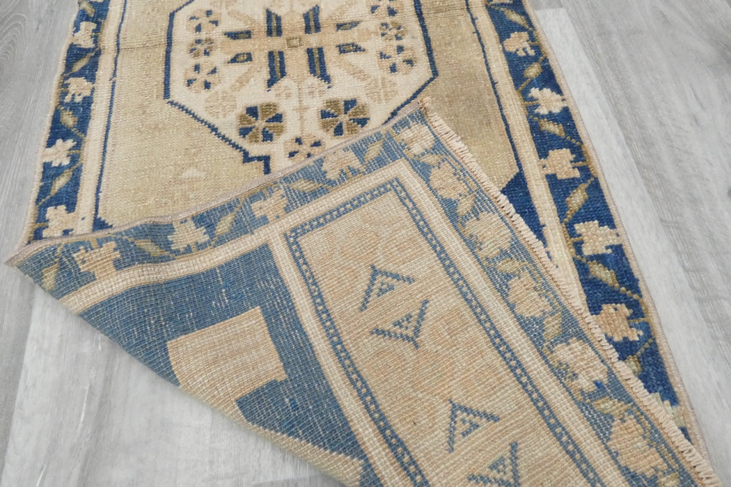 Vintage Hand Knotted Anatolian Turkish Rug Size: 145 x 58cm- Rugs Direct 