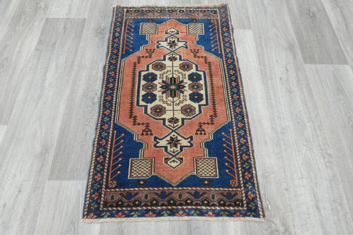 Vintage Hand Knotted Anatolian Turkish Rug Size: 96 x 58cm- Rugs Direct 